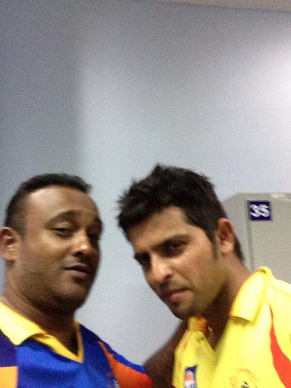 russcsk's tweet image. With @ImRaina man of the match