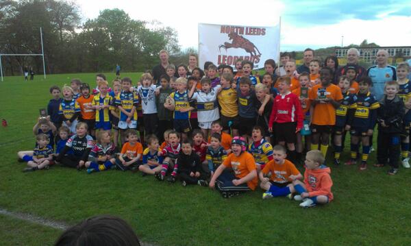 RugbyLeeds's tweet image. Fantastic events training to celebrate the 3rd year anniversary at North Leeds Leopards #RLdevelopment