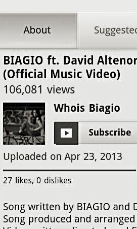 Biagio_StTeam's tweet photo. "TOO MUCH" has gone over 100,000 views. That is AMAZING! Keep watching &amp; tell a friend to watch #BIAGIO @WhoIsBiagio http://t.co/lQX41ezSPB