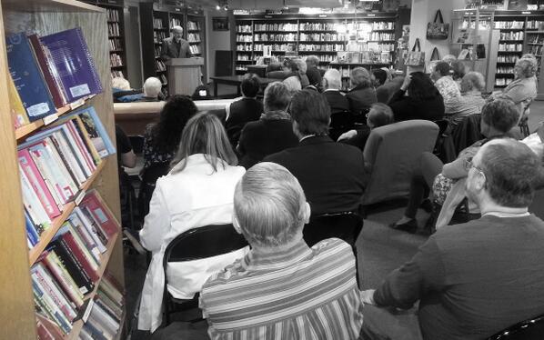 DavidLuhrssen's tweet photo. Thank you for coming out last night. @Boswellbooks http://t.co/cI4G9Hkr3g
