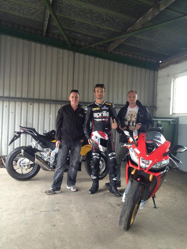 Old school track day action in <a href="/MalloryParkNews/">Mallory Park Circuit</a> with RSV4 factory. Details soon in Performance Bikes mag