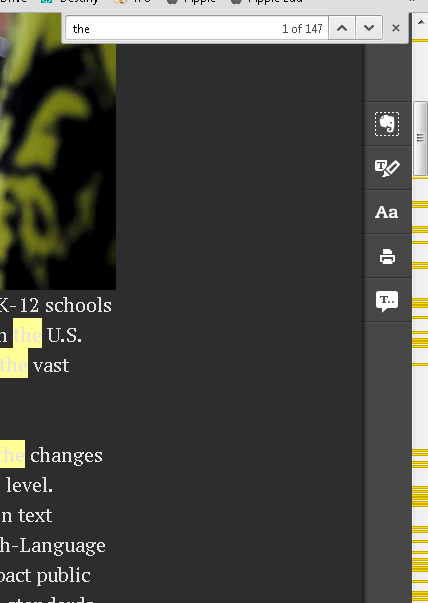 greglawrence's tweet photo. Chrome Tip: Use Find Command &amp; over on the scroll bar, you will see yellow ticks to show where the word appears #gct http://t.co/sJW75pXThm