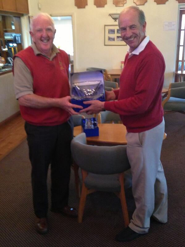 ClubMinder's tweet image. Hidden Hill GC's Michael Morley picks up first prize with a fantastic stableford score of 38! Well done!