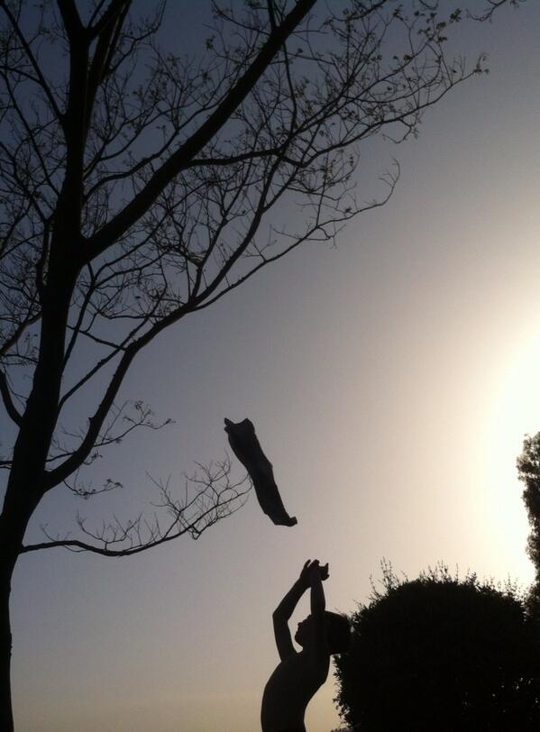 CaicoGiulia's tweet photo. Questa foto rappresenta una silhouette di mio fratello...  http://t.co/TRUi2pUeKB