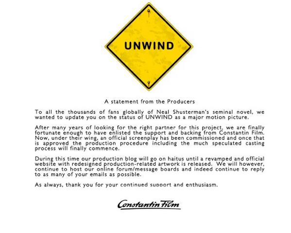 HaydenUnwind's tweet photo. Great news on the production! Share with #whollies everywhere! #Unwind #Unwholly #Unsouled are on the way! http://t.co/dYRKpS7UYV
