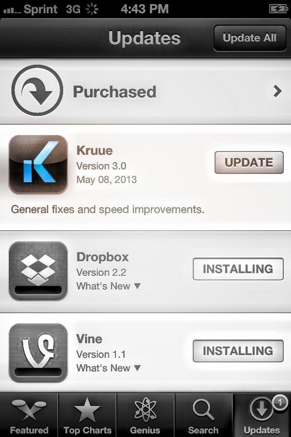 New update available for the Kruue App #KruueApp