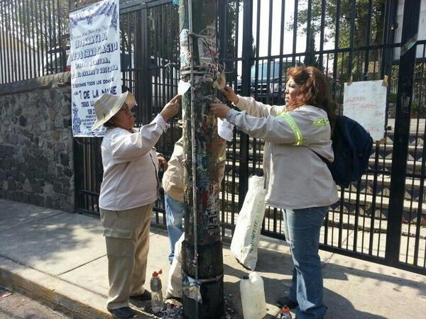 limpieza de postes en tetelpan