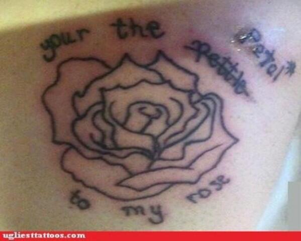 ram_slam_throw's tweet photo. Get Ur tattoos professionally done @ImpactInk I promise U won't end up with something like this... #ThankYouErica✋🙋 http://t.co/yIA7VIUiYL