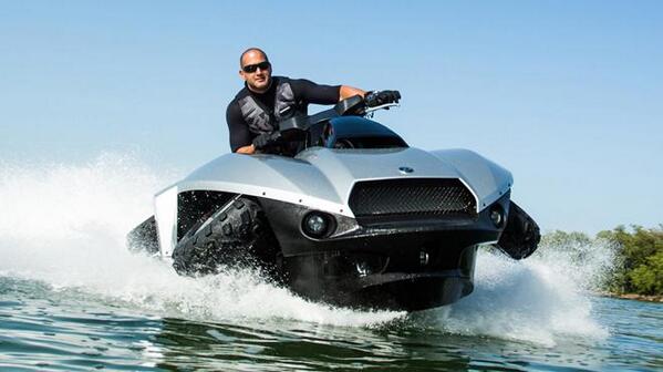 OutdoorSporting's tweet image. Quadski ATV Converts Into Waverunner, James Bond-Style bit.ly/17Kof8g #atv #utv #quad #jetski #gibbs #quadski