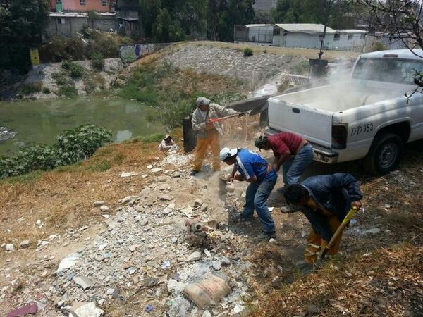 Limpieza de barrancas y retiro de cascajo