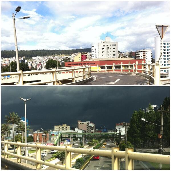 franjcobo's tweet photo. Quito al norte y sur @elcomerciocom @QuitoEC http://t.co/dU2twWQ1pO