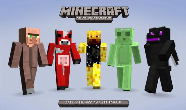 Minecraft: Xbox One gets three free birthday skin packs