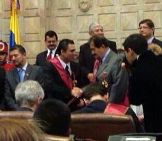 BALLKAMGROUP's tweet image. Juan Manuel Estrada (Presidente Klöb) Angelino Garzón (Visepresidente Colombia)  "La Orden Pedro Nel Ospina Vasquez "