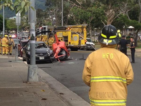 Just another day at #HPU. #Helocrash @HawaiiNewsNow
