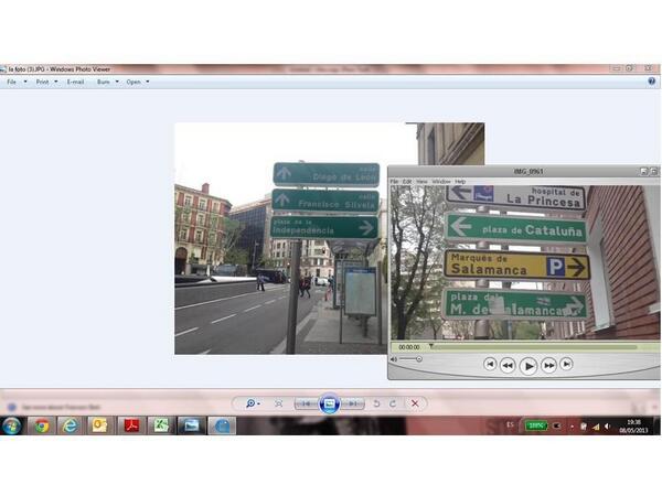 Que a prop sembla que estigui aixo quan passejas per Madrid, les dues Places apuntan al mateix lloc.