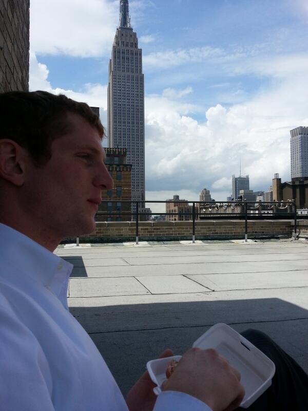 the_LOBSTA's tweet photo. Just a little rooftop lunch break http://t.co/edtD0yEFVd