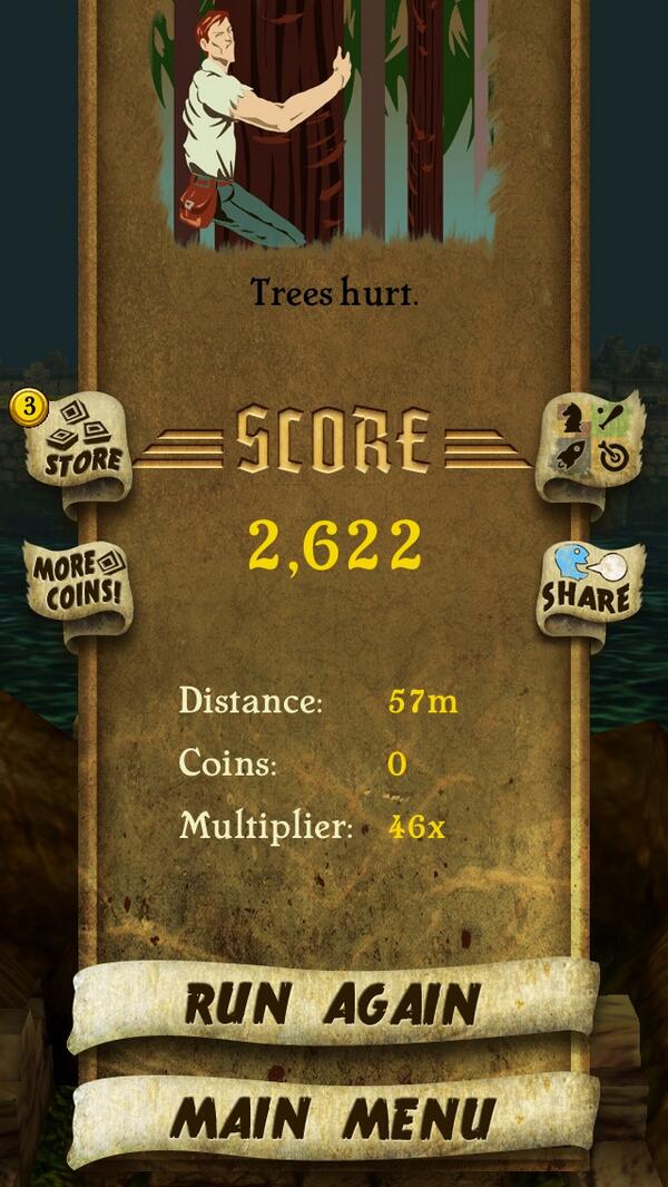 EmoniAnderson's tweet photo. I got 2,622 points while escaping from demon monkeys. Beat that! http://t.co/rooGZwepJw #TempleRun http://t.co/2J0JXtGgIU