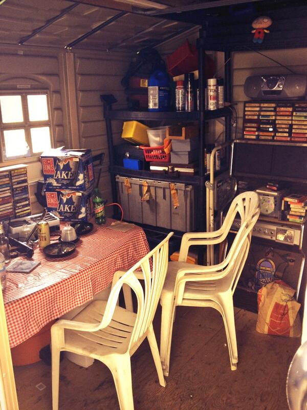 Where I spend my summers. The sesh shed. #weedspot #seshshed