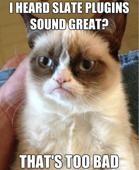 UndergroundGoat's tweet photo. @Slateproaudio Grumpy Cat does NOT approve of Slate products... http://t.co/ZiRxGZZJRU