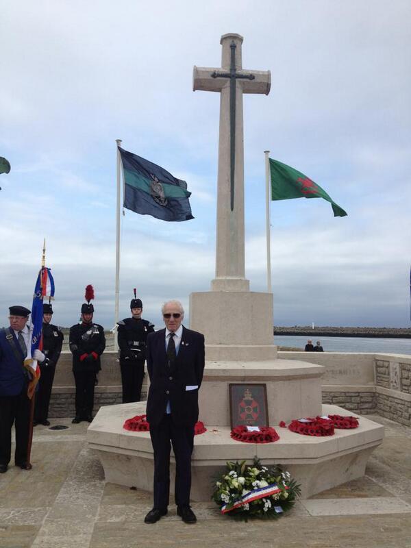 #Calais1940 Green Jackets Memorial, veteran Rifleman Webb