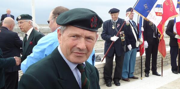 #Calais1940 Green Jackets Memorial at the ceremony - Richard Frost, MBE