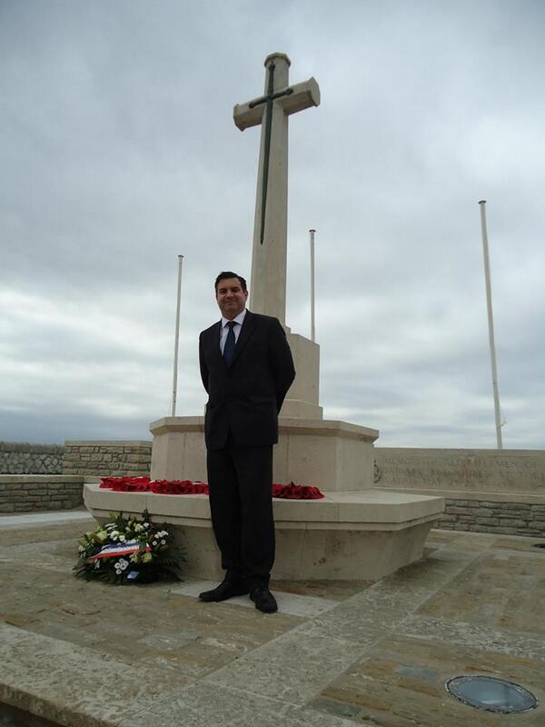 #Calais1940 Green Jackets Memorial - yours truly at the ceremony yesterday