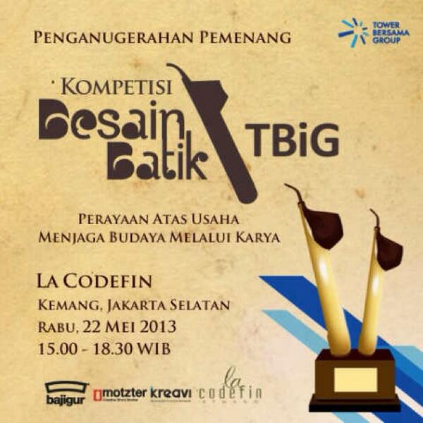 w_yanna's tweet photo. Buat para pecinta batik indonesia mau liat hasil karya lomba design batik TBiG ga, sebuah  ... http://t.co/lKhUJLI6Lu http://t.co/XGZCiMVo32