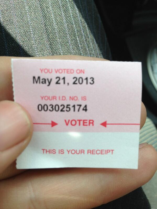 votewander's tweet image. You are not seeing things...this is a red voter receipt! #republicansvote #race4pgh #pghmayor