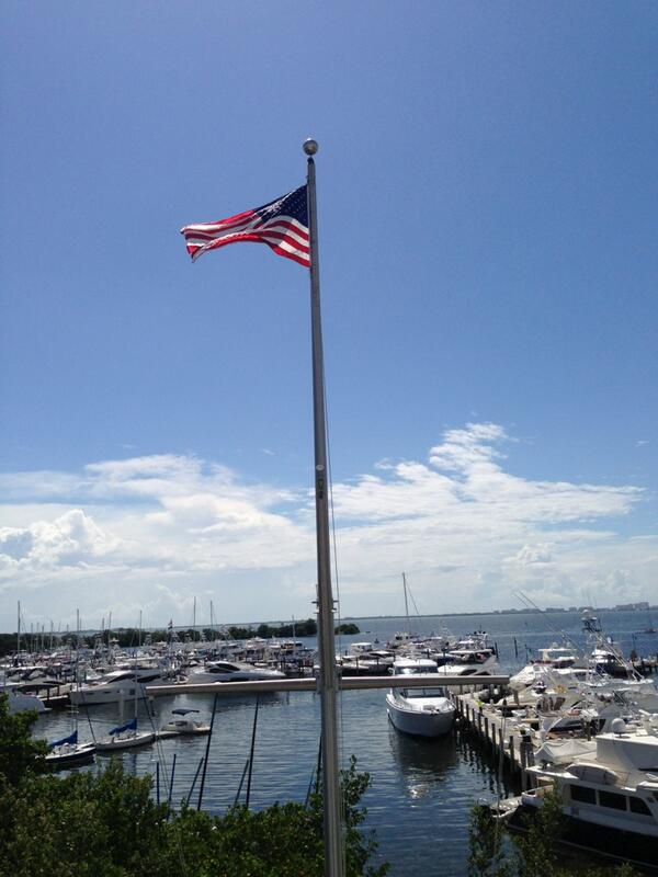Nice day for sailing on Biscayne Bay no matter what the weatherman says,