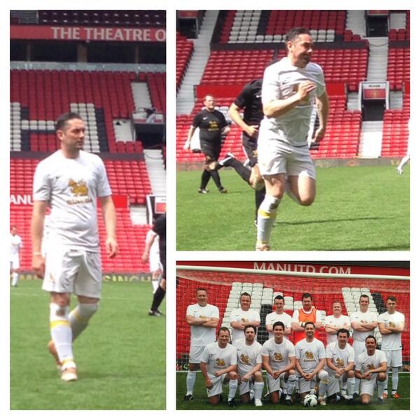 iskillcorn's tweet photo. Amazing day playing at Old Trafford today it really was the #theaterofdreams http://t.co/OnYYZjv2s8