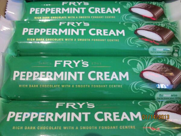 Fry's Peppermint Cream is a highly addictive treat. Don't believe us? Come in and try some. :)