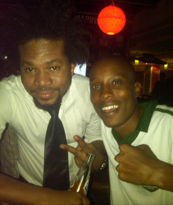 Yeah, one time with the host of @Heineken_TZ #FoosballTournament @Cpwaa