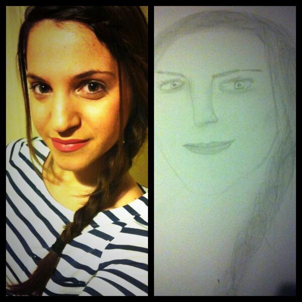 ElMarianna's tweet photo. Upside portrait. I totally failed. Haha #visarts13  it is really hard http://t.co/FQsR7tUVon