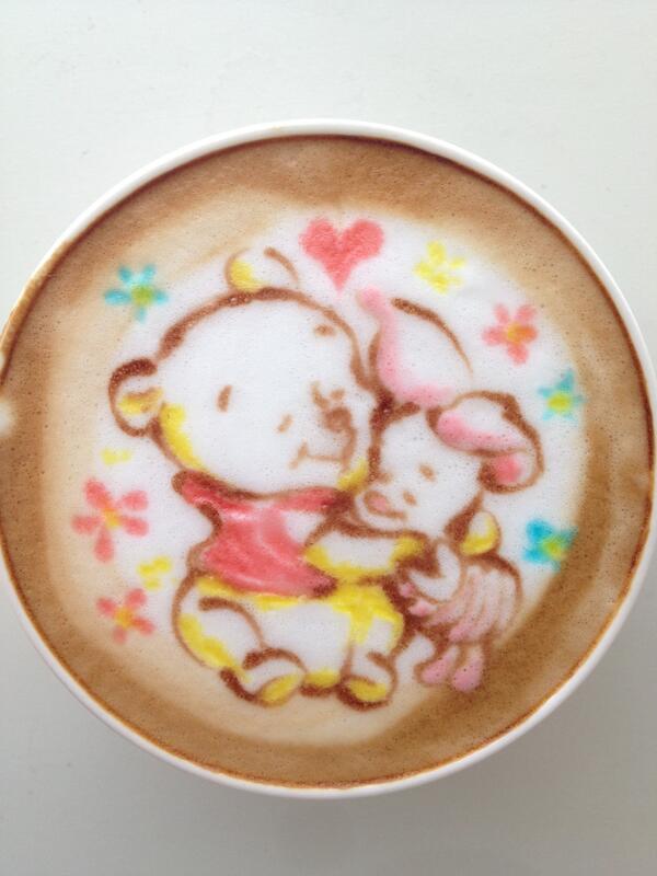 Sugi در توییتر ラテアート De プーさんとピグレット ラテアート プーさん Latteart Pooh Http T Co 55j230mc1j