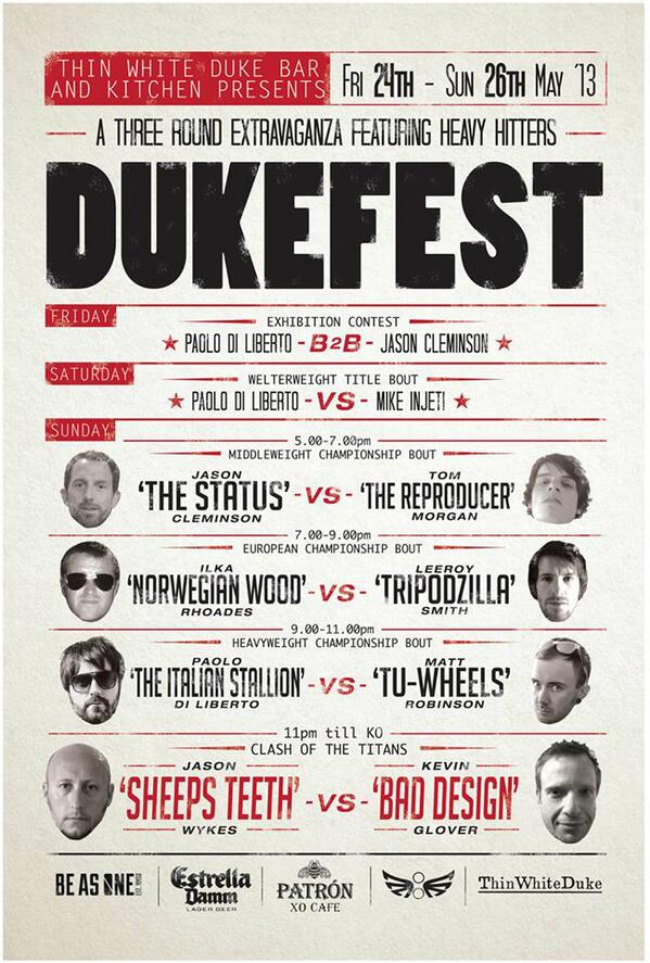 BeAsOne_'s tweet image. Win a @TheDukeBar wistband for Dukefest this weekend! Head to their FB page for the details.. facebook.com/thinwhitedukec…