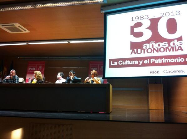 En el <a href="/psoeex/">PSOE de Extremadura /❤️</a> hablamos de los avances en #Cultura durante los #30AñosdeAutonomía en #Extremadura