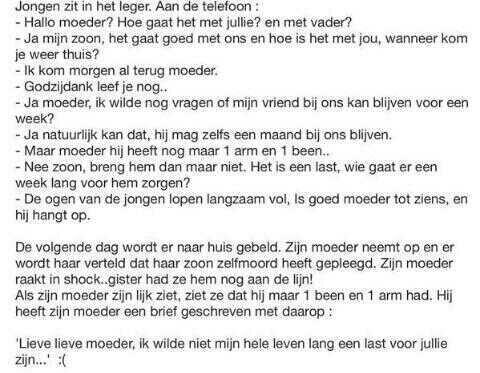 Dit raakt me.. -