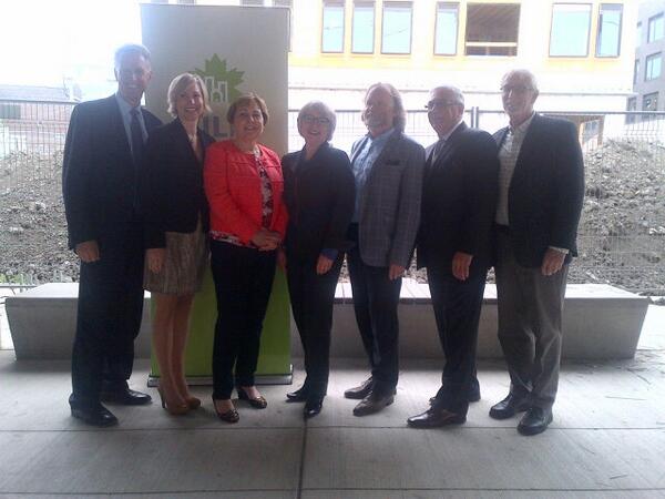 OntarioHBA's tweet image. Post Press Conference Photo Op - Time to amend #ontariobuildingcode to allow #6storeywood - #onpoli #TOpoli @bildgta