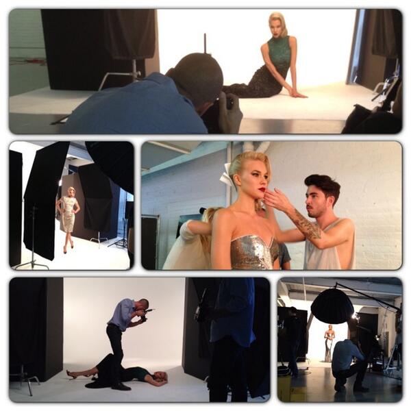 pamellaroland's tweet photo. Thrilled with how the Fall Campaign shoot is going. Our model is gorgeous and @NigelBarker is getting all the shots! http://t.co/5S48UZWvLQ