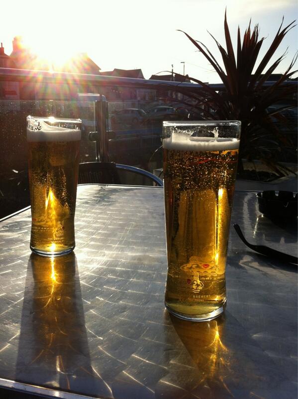 Casual evening beer #sunsetbeers @bevboy7 @norts11