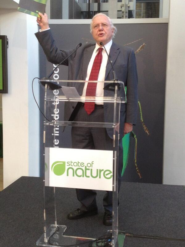 Buzz_dont_tweet's tweet image. David Attenborough "this is a call to arms" #stateofnature launch #naturesintrouble