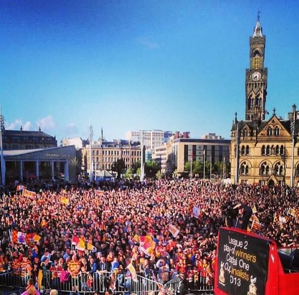 jazadeee's tweet photo. Bradford was packed out today!! http://t.co/A3WJ6Ay2TM