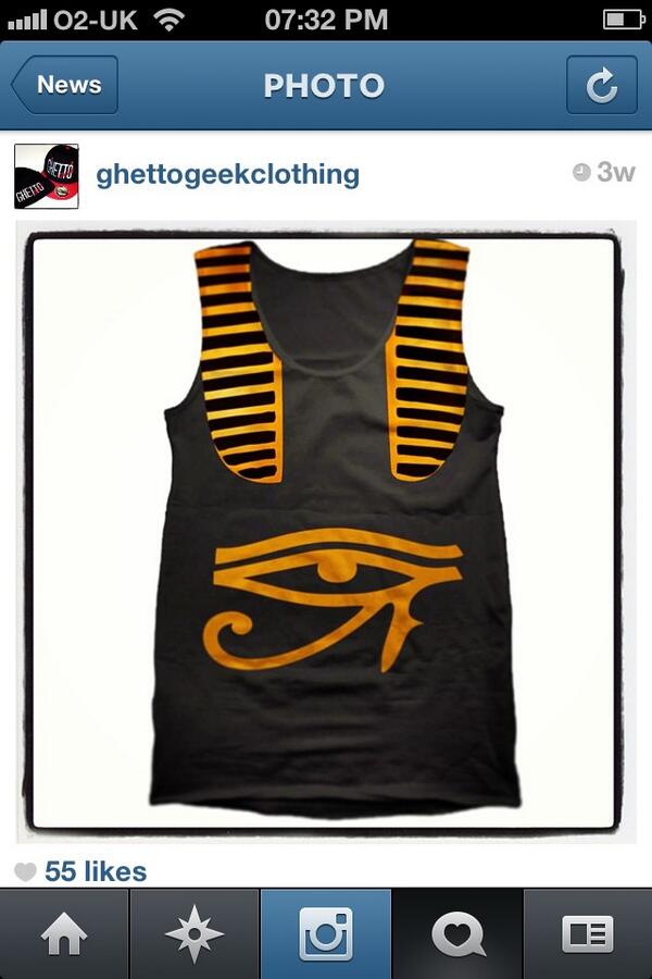 ghettogeekcloth's tweet photo. Horus pharaoh vest part of the XIII SUB COLLECTION DROPPING 16th of June on Ghetoogeeks birthday!! #subcollection http://t.co/aCkWmcW3V0