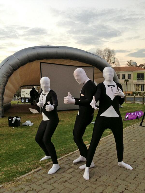 maddog_sa's tweet photo. The @GranddesignsSA activation promotors in front of the special screen #designiseverywhere http://t.co/3mBmLsPcNp