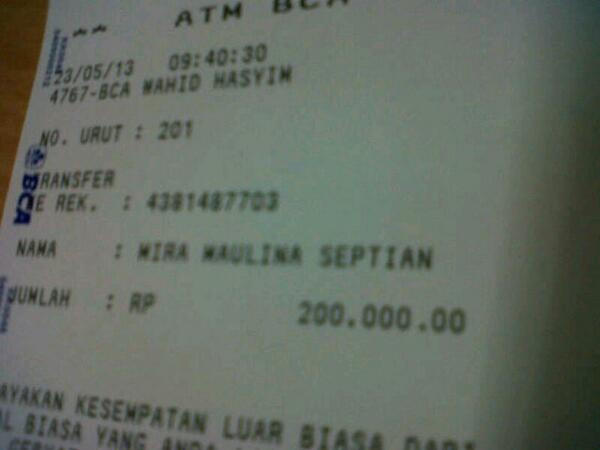 Terimakasih kepercayaannya :) - kiriman ke jakarta timur