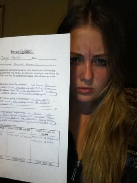 SageyBabey's tweet image. OMG YAY SCIENCE!!! I&apos;m just so happy right now!!!!! #sciencehomework #partyparty