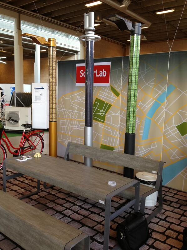AlfredPriess's tweet photo. In a moment the firs Energy Europe convention is kicked off. Priess is her with TOUCHÉ solar stand alone light mast http://t.co/htRchE6Srt