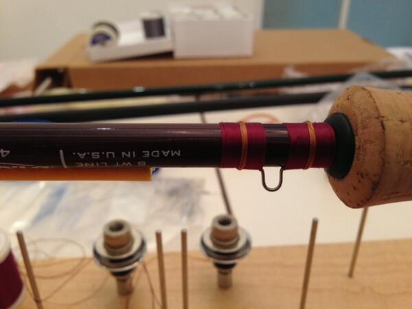 BrettM68's tweet image. Hook keeper done, gunna be a long tough build #8wt