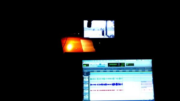 SoundpathStudio's tweet image. Prepping the "Five Shillings Nylon" ADR session!