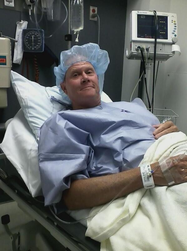 BVT22's tweet image. Just home from surgery. Thought I would share this pic and give everyone a chuckle!